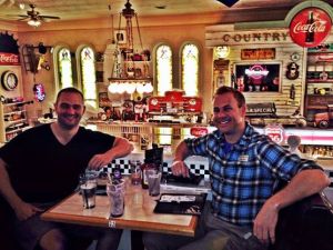 Hadn't seen Todd since 2010, but the guy can still tie one on.