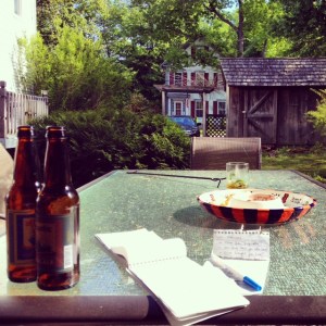 Making a list, checking it twice. It's full of eating and drinking. DUH.