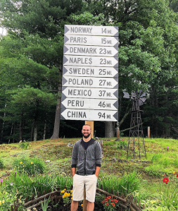 Probably checking my pockets for my passport